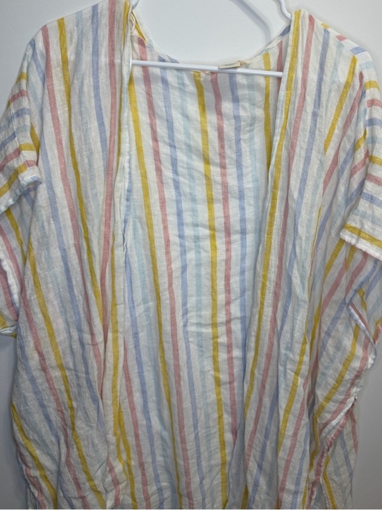 C&C California Other - C&C California Rainbow Striped Linen Sleeveless Swim Coverup One Size